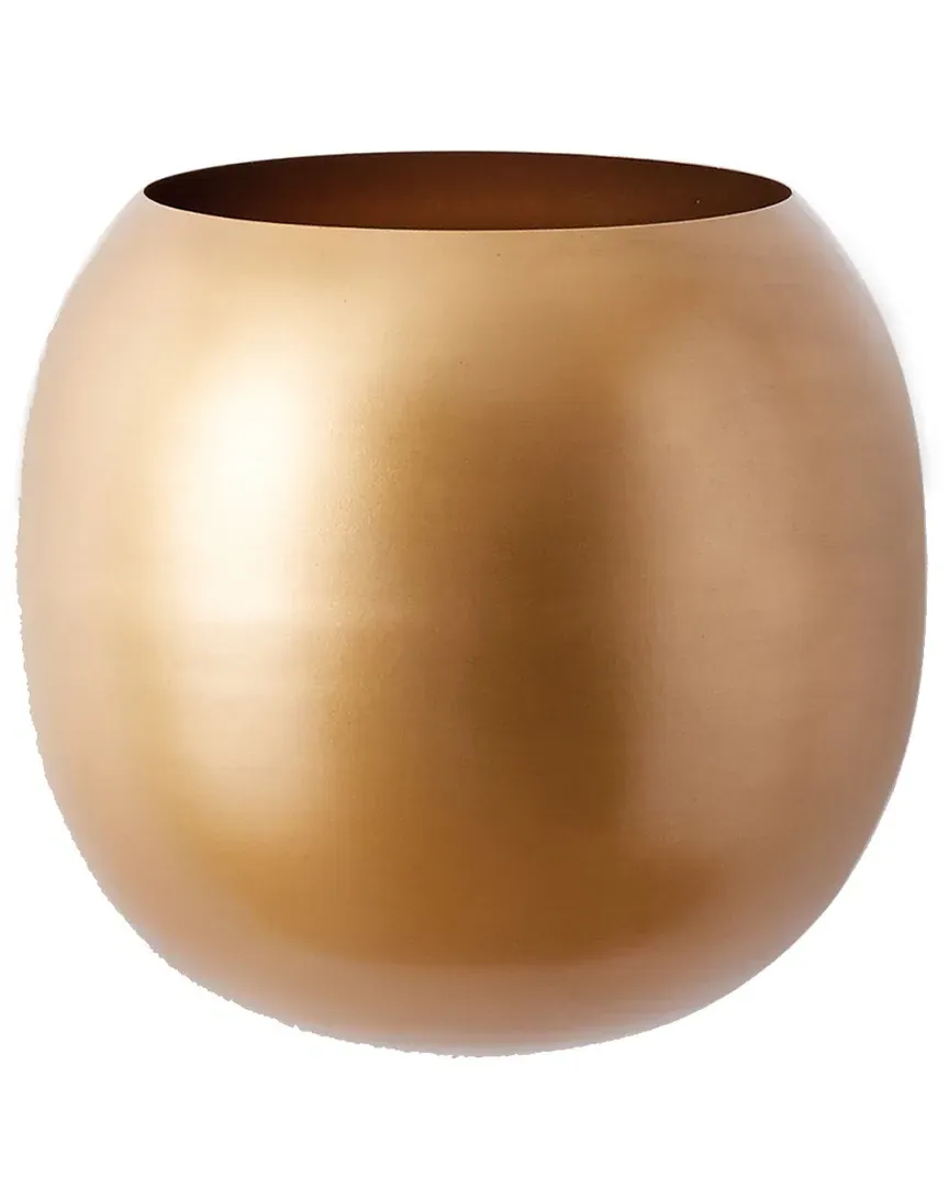 Percy Wall Cachepot - Antique Gold, Iron image