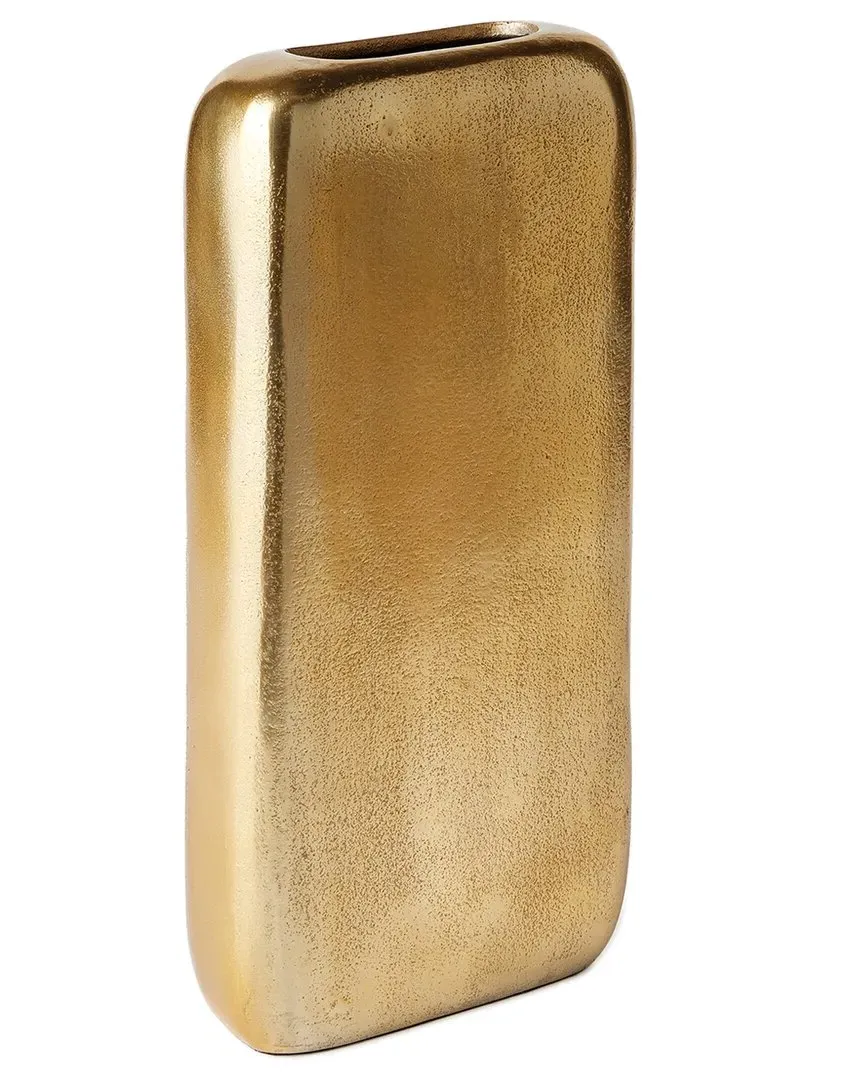 Ravi Rectangular Vase - Gold, Aluminum image