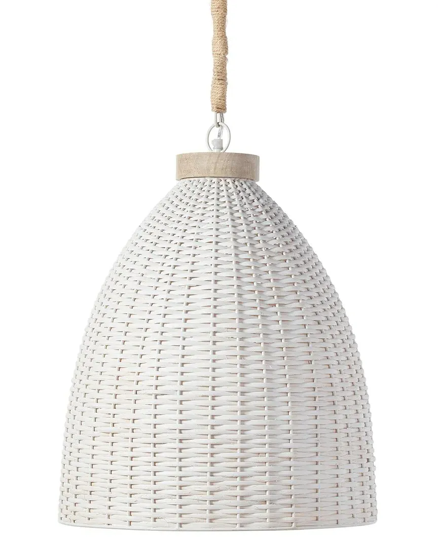 Salinas Pendant Light - White, Rattan