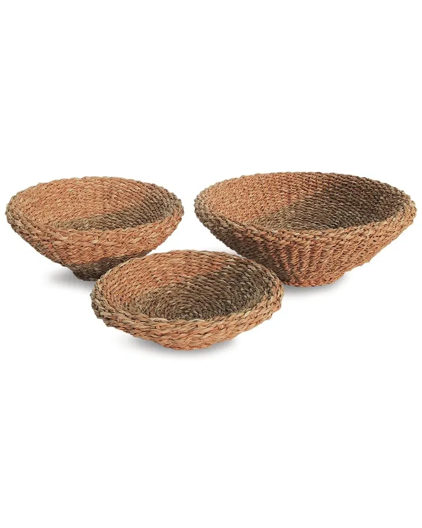 Seagrass Shallow Tapered Basket - Natural image