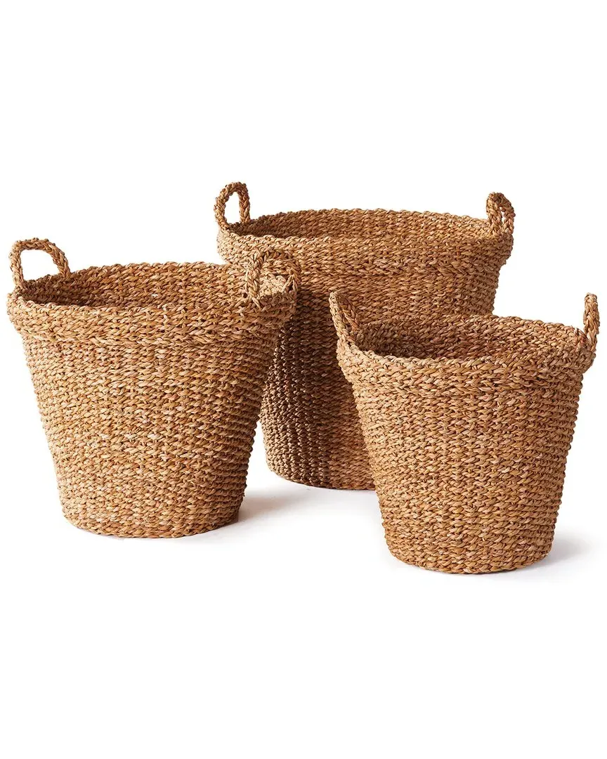 Seagrass Tapered Baskets Set - Natural image