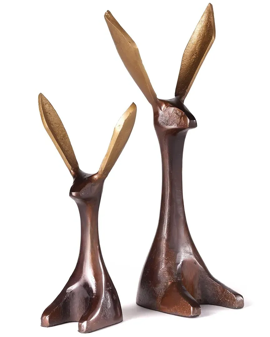 Set of 2 Jackrabbits - Bronze, Aluminum image