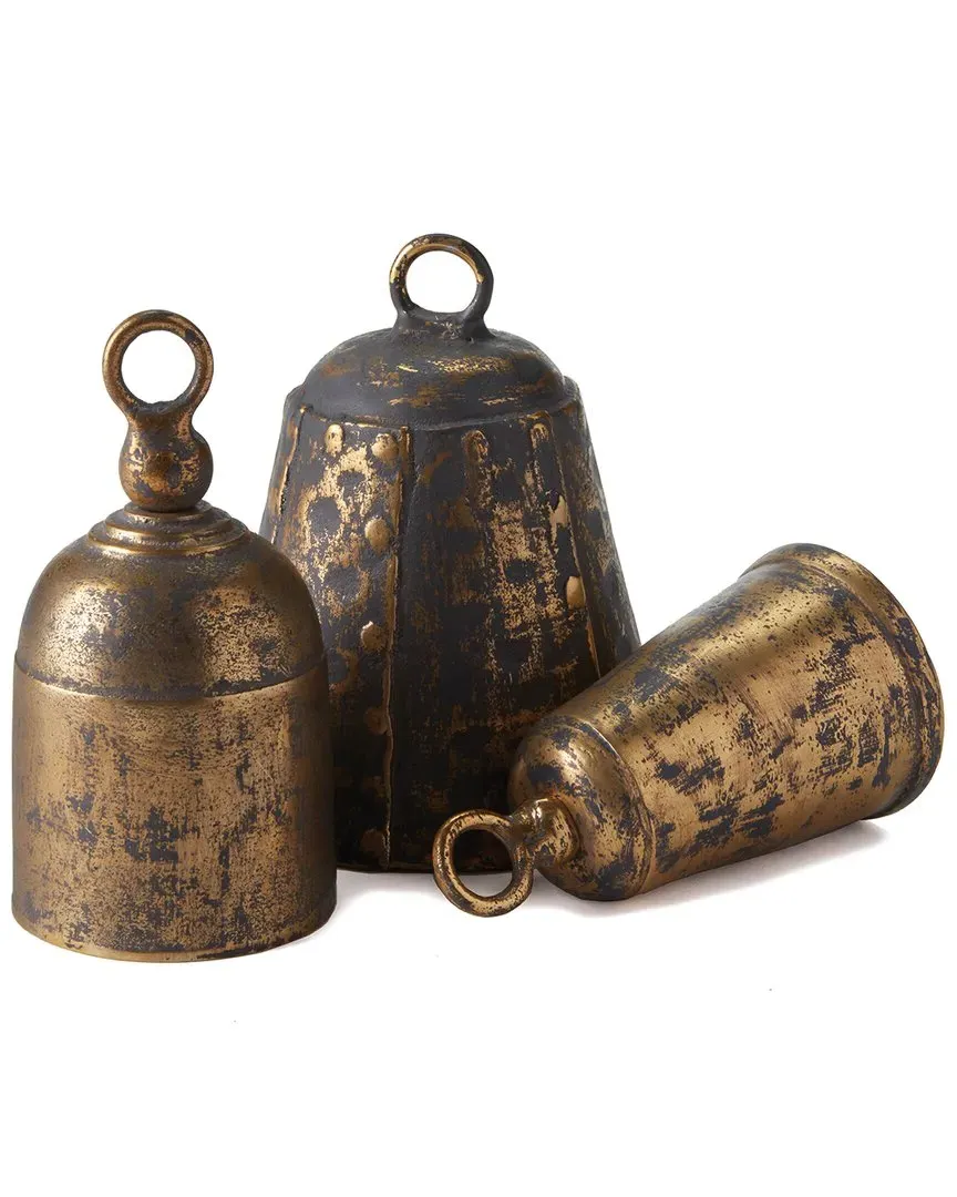 Set of 3 La Taverna Bells - Gold, Aluminum image