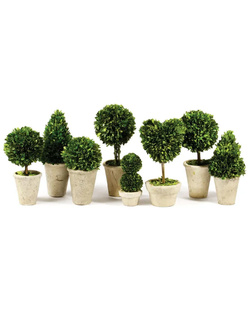 Set of 8 Topiaries - Green image