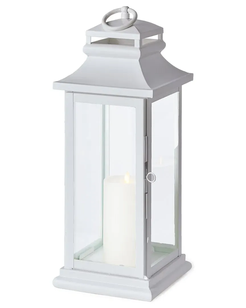 Small Matilda Outdoor Lantern - White, Stainless Steel image