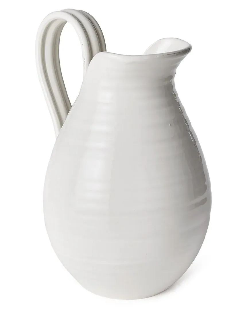 Small Modena Decorative Pitcher - White, Ceramic image