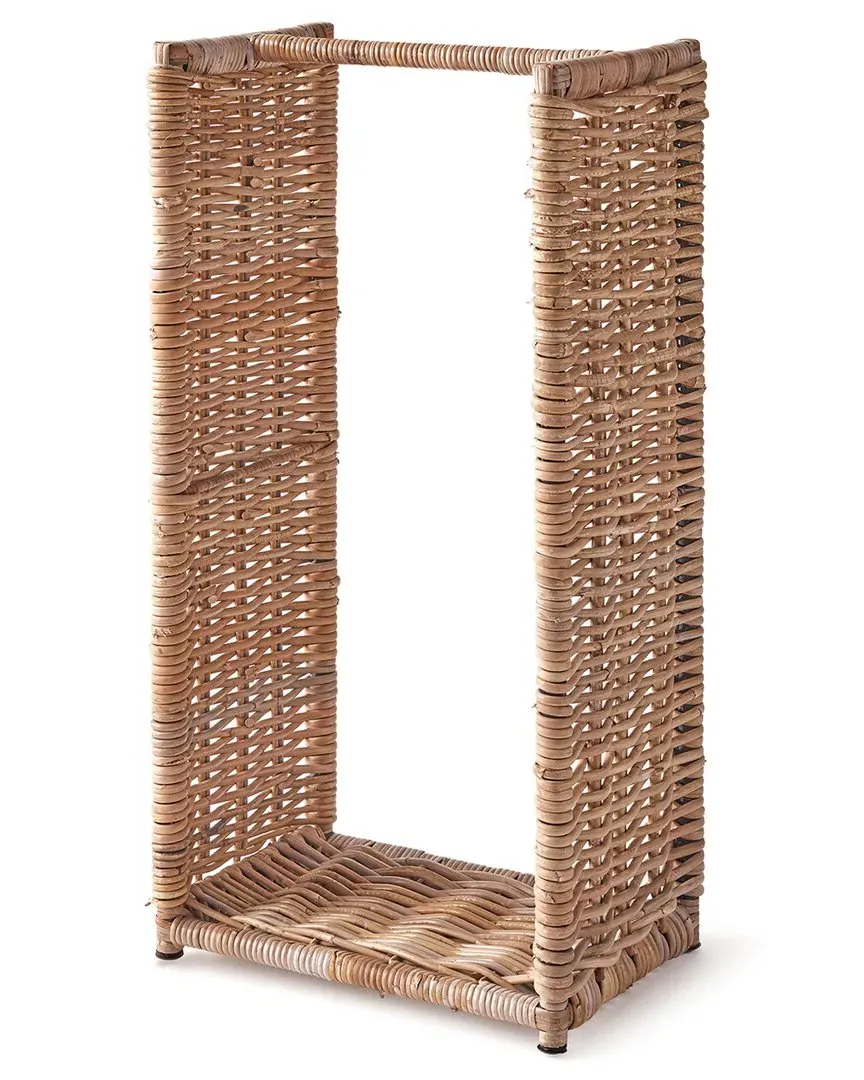 Tall Log Basket - Gray, Rattan image
