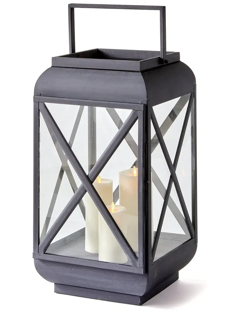 Terrazza Medium Outdoor Lantern - Grey, Iron