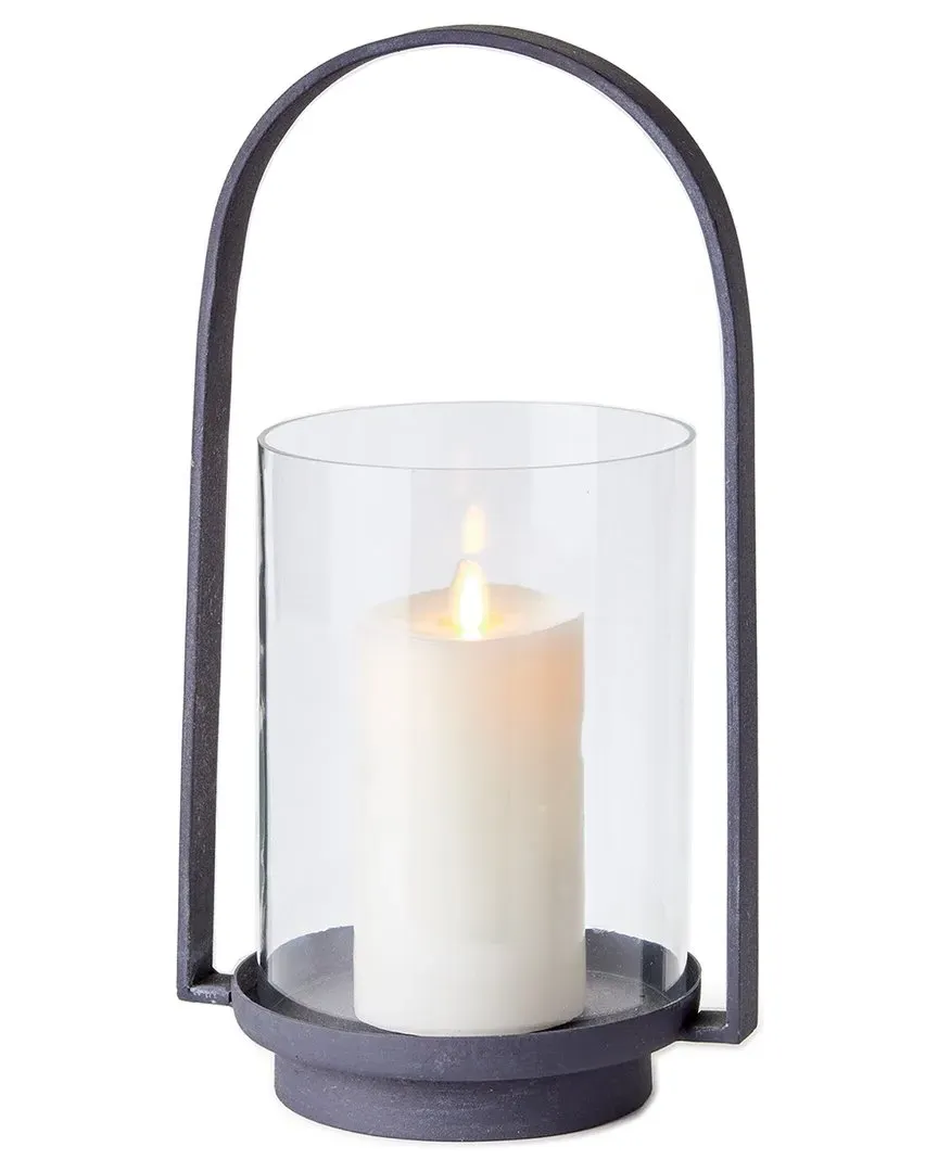 Terrazza Small Outdoor Hurricane - Grey, Iron image