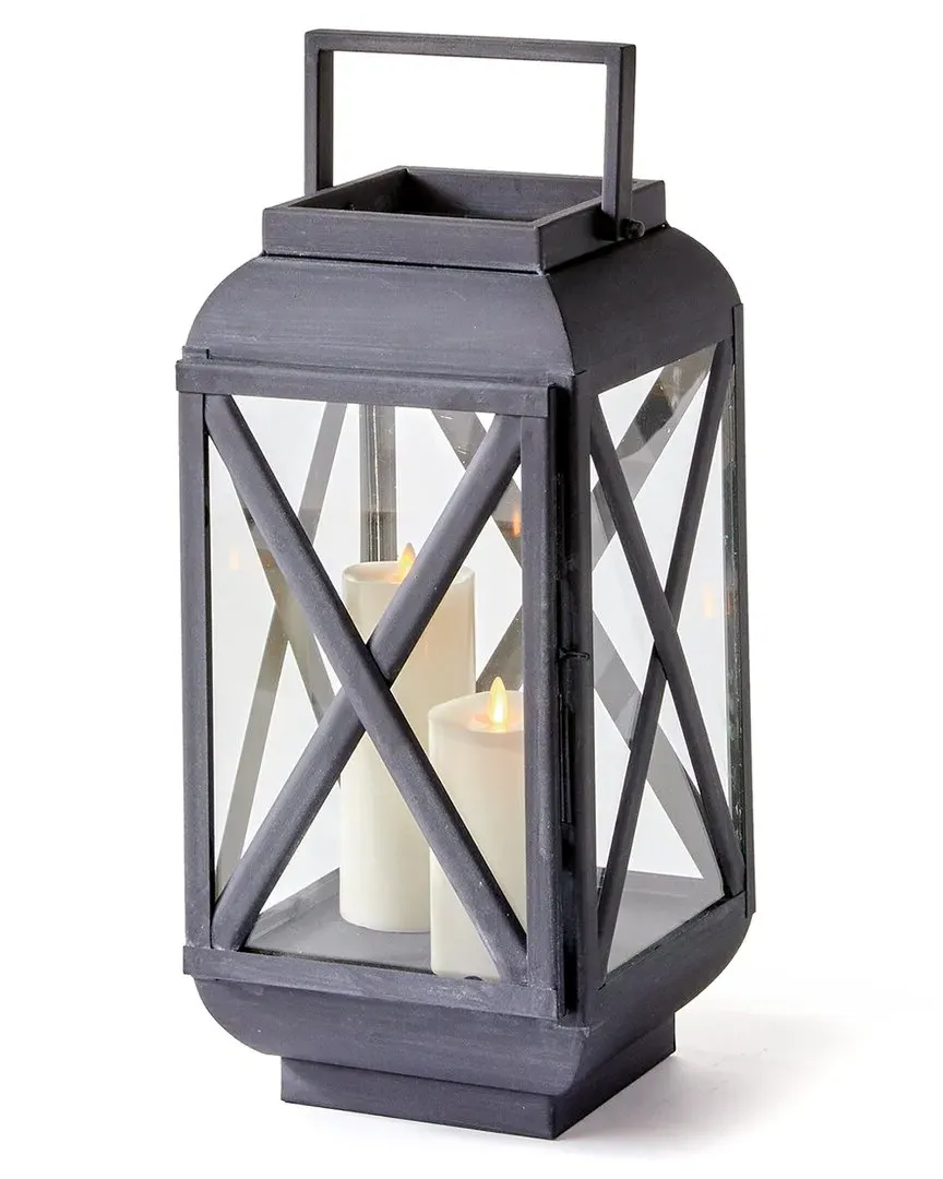 Terrazza Small Outdoor Lantern - Grey, Iron image