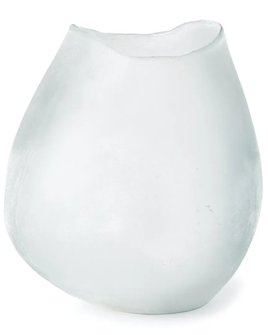 Vida Large Vase - White Frost, Glass image