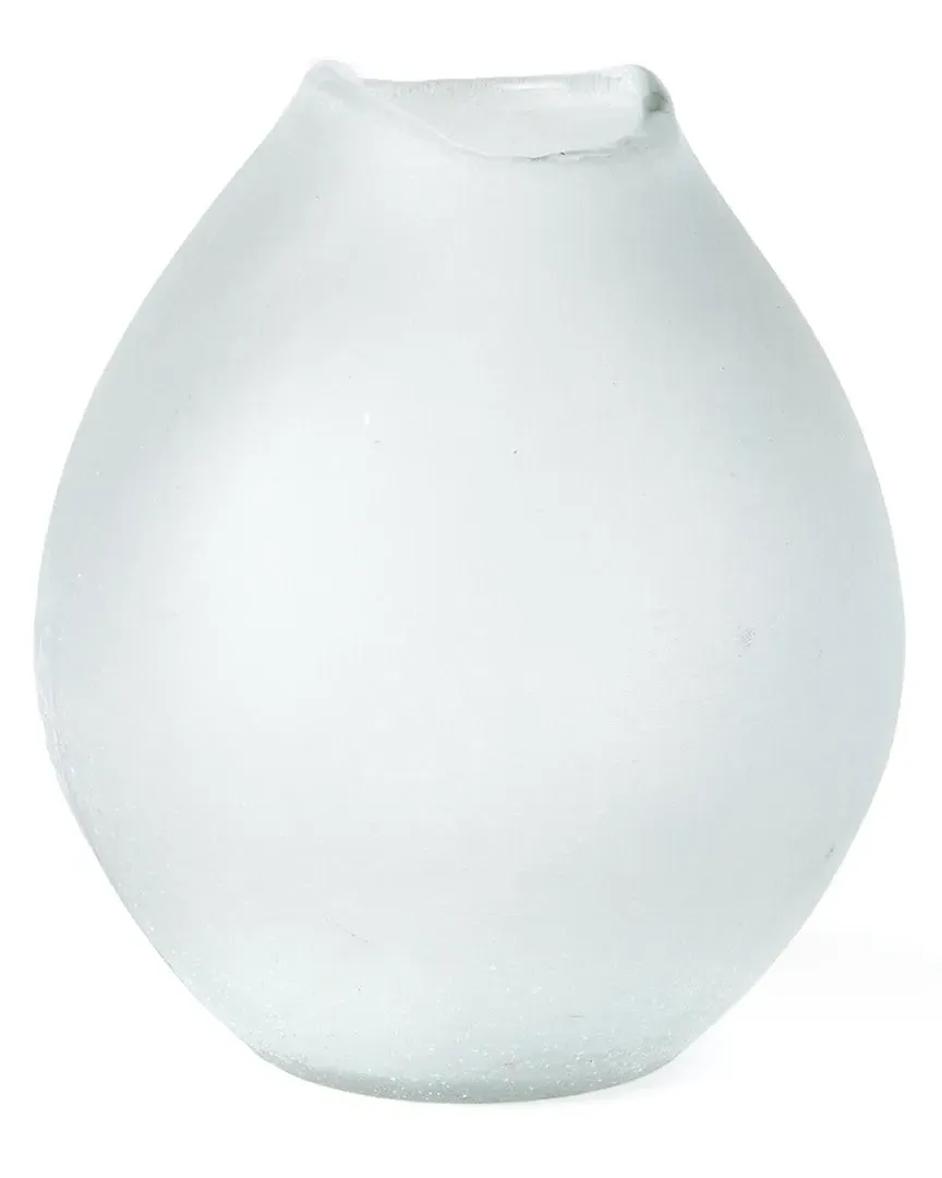 Vida Medium Vase - White Frost, Glass image