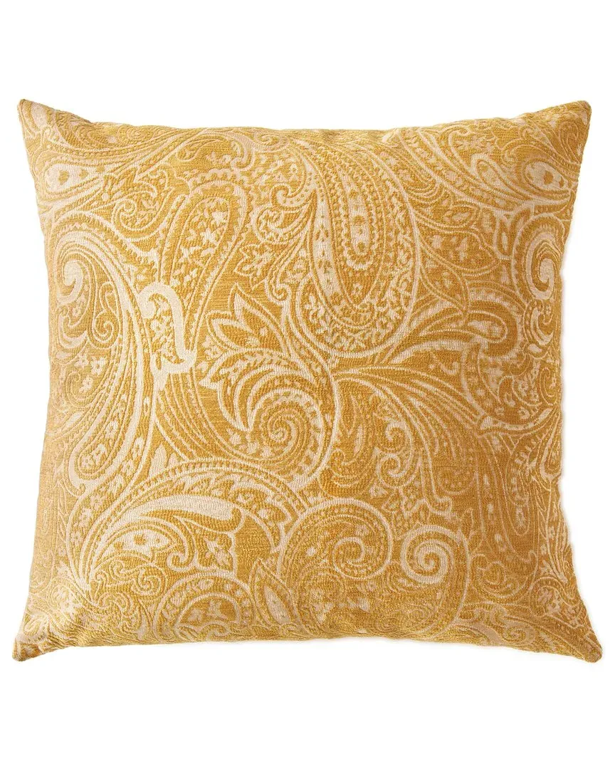 Yara Square Indoor/Outdoor Pillow - Yellow, Polyester
