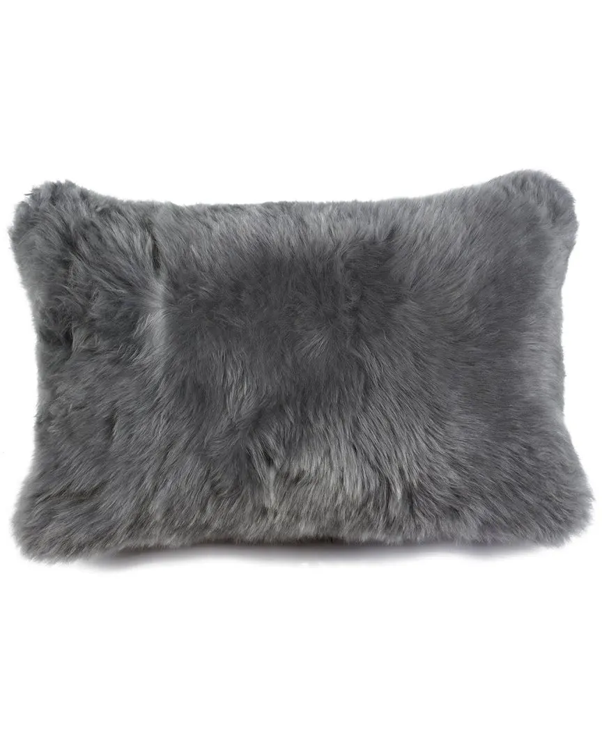 New Zealand Sheepskin Pillow - Grey
