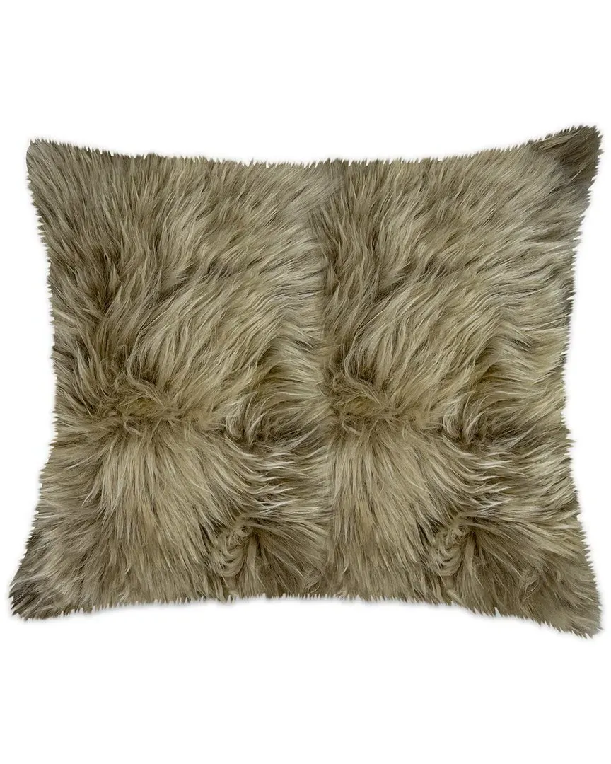 New Zealand Sheepskin Pillow - Taupe