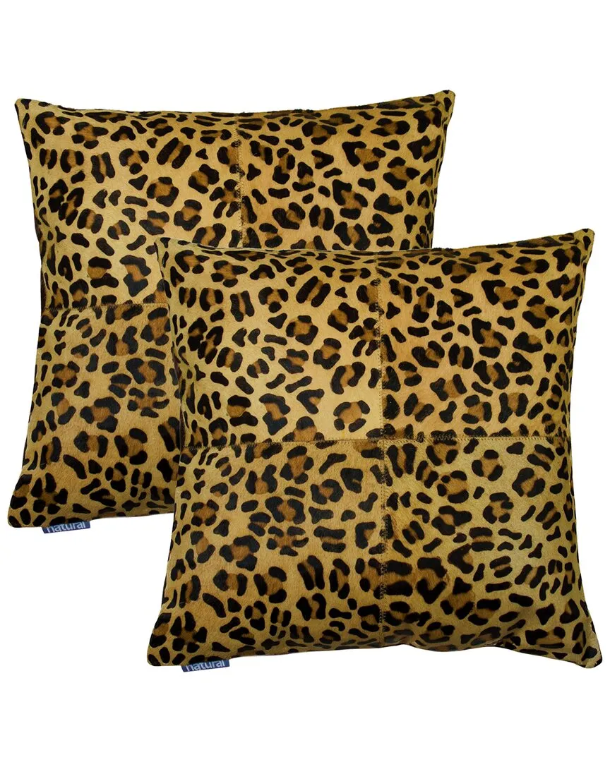 Pack of 2 Torino Quattro Pillows - Leopard, Cowhide image