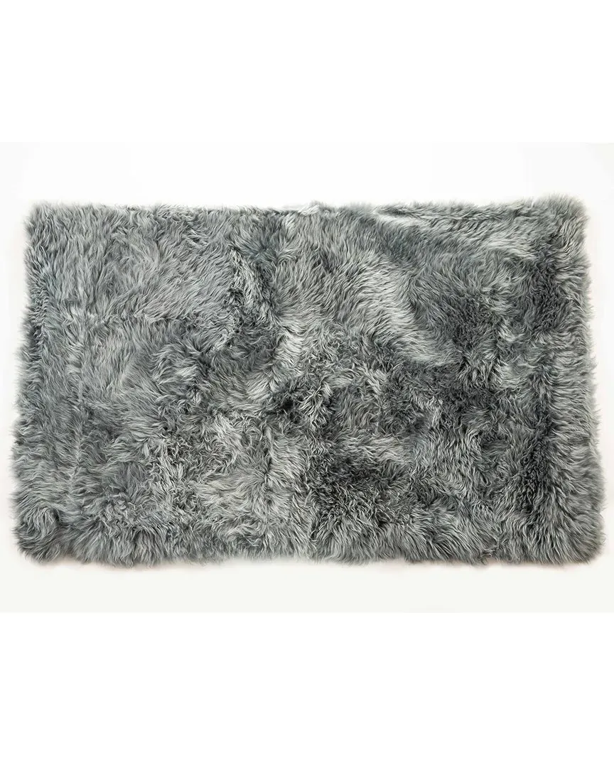 Rectangular Sheepskin Rug - Grey