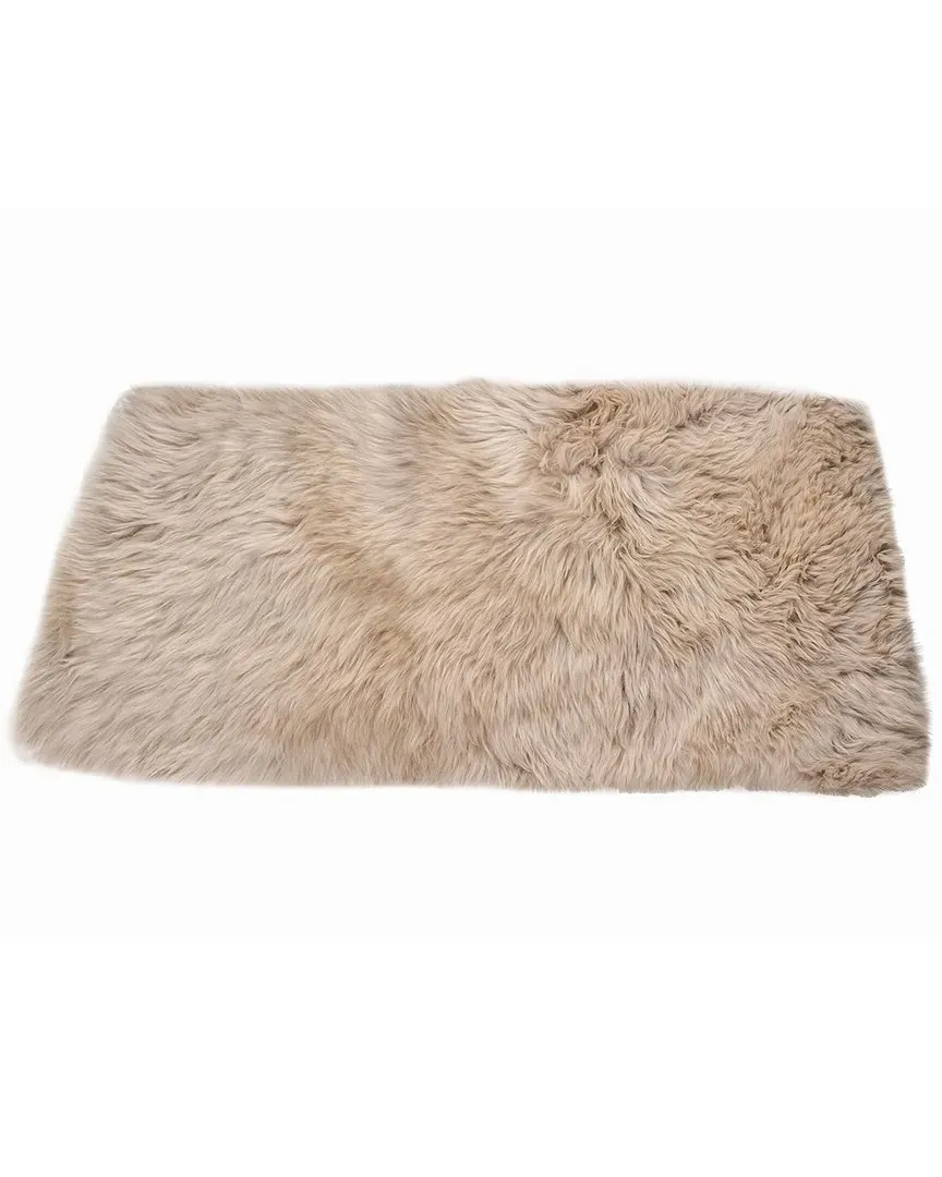 Rectangular Sheepskin Rug - Taupe