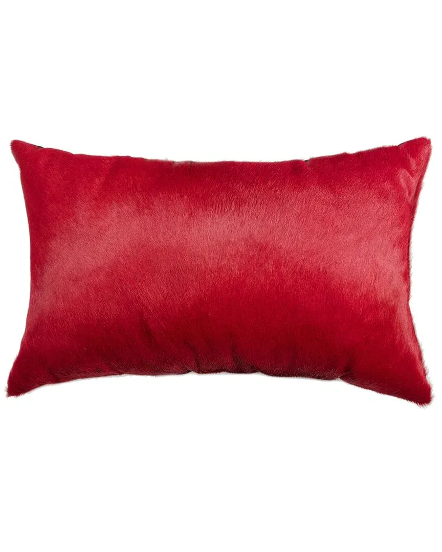 Torino 12x20in Cowhide Pillow - Wine