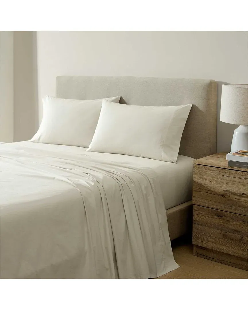 Bayview Cotton Percale Sheet Set - Birch Beige