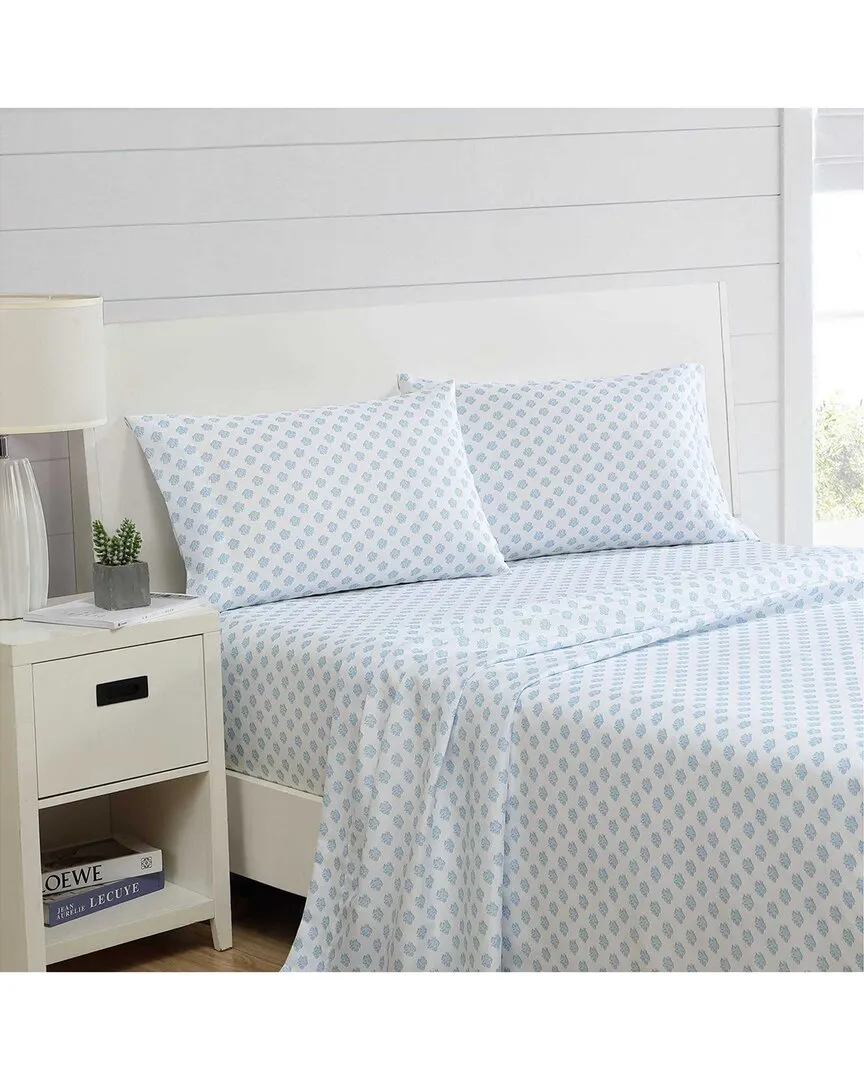 Coastal Coral Sheet Set - Blue