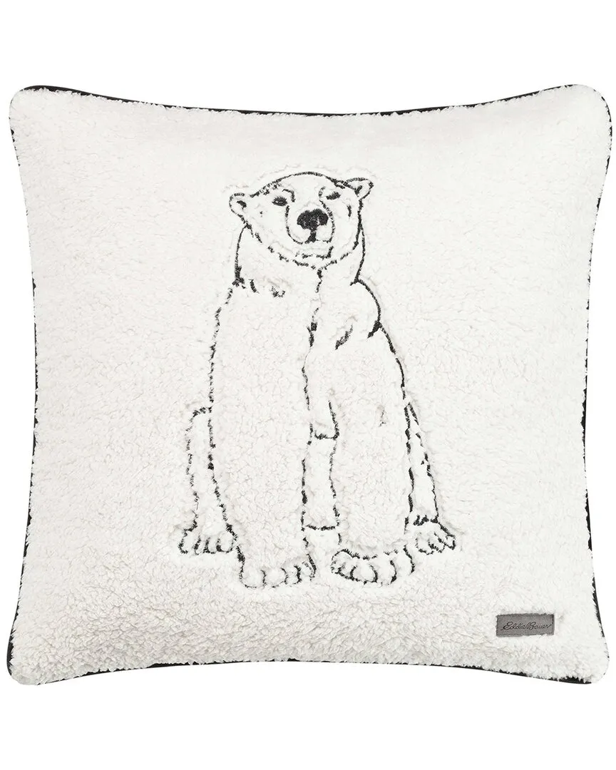 Cozy Polar Bear Throw Pillow - Natural image