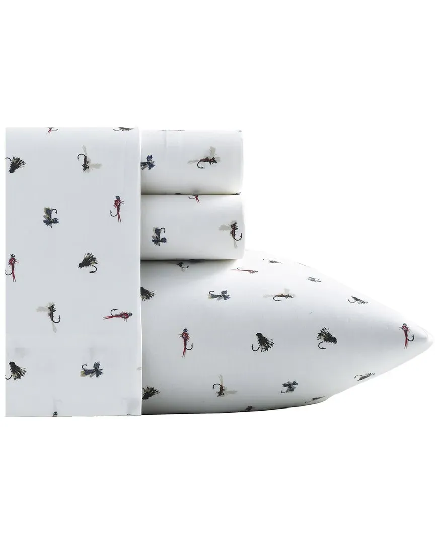 Fishing Flies 3Pc Sheet Set - Multi White image