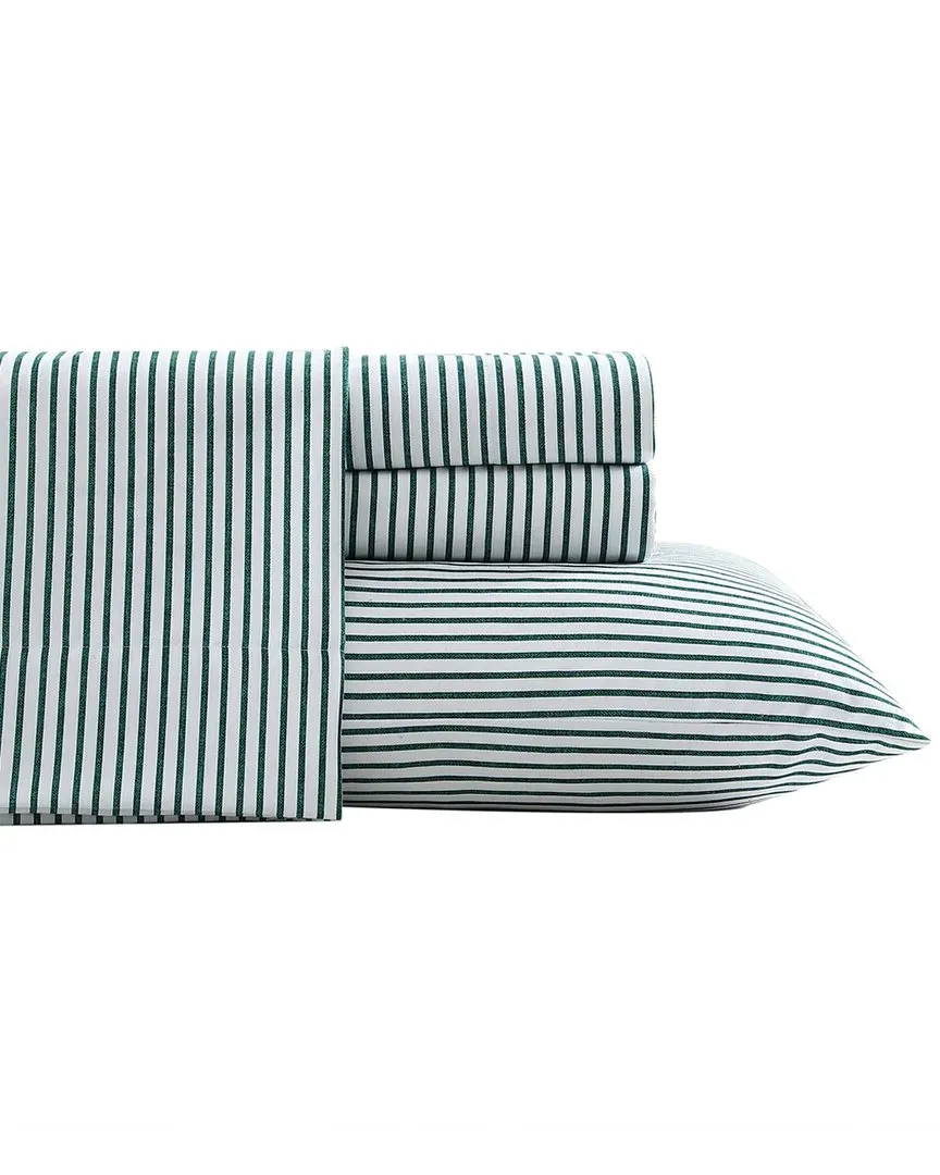Harmead Flannel Sheet Set - Tidal Green, Polyester image