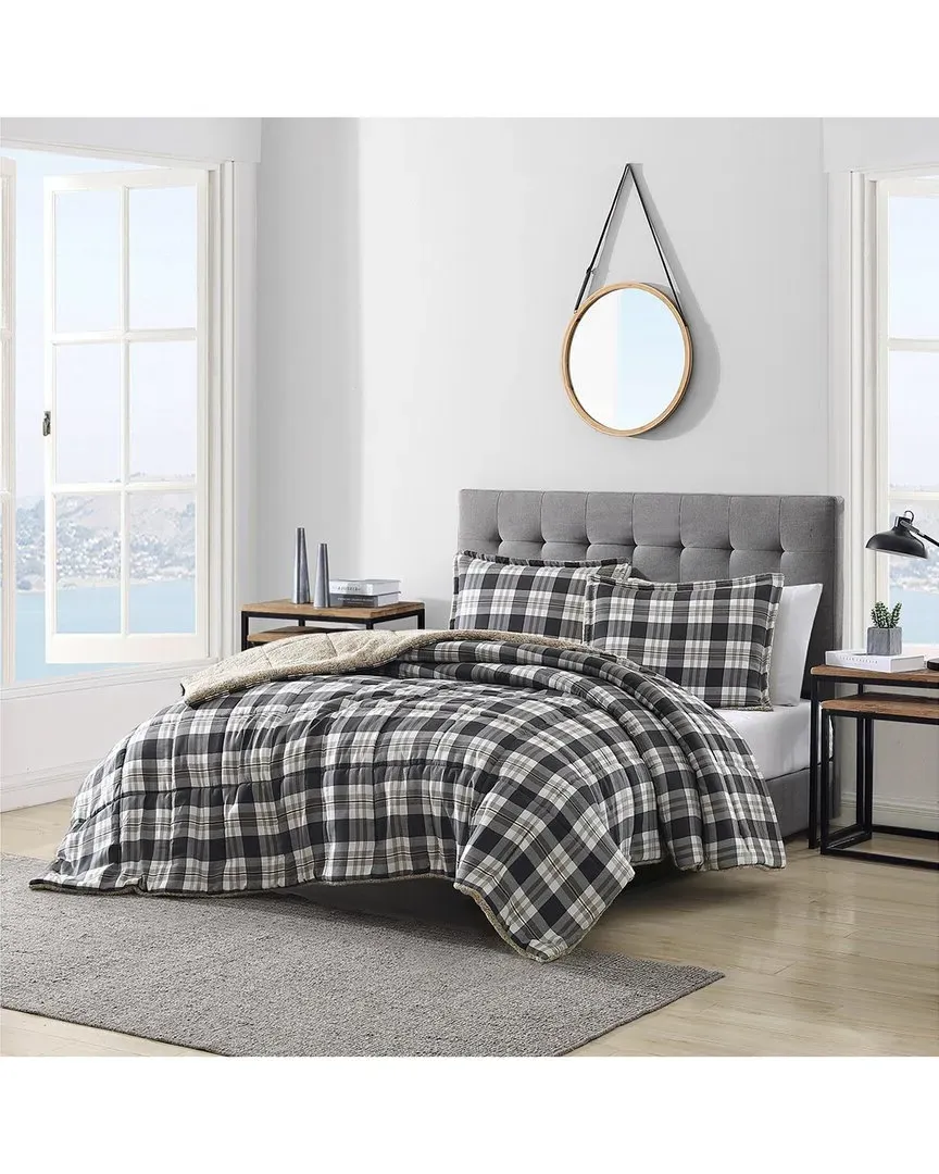 Lewes Comforter Set - Grey, Polyester image