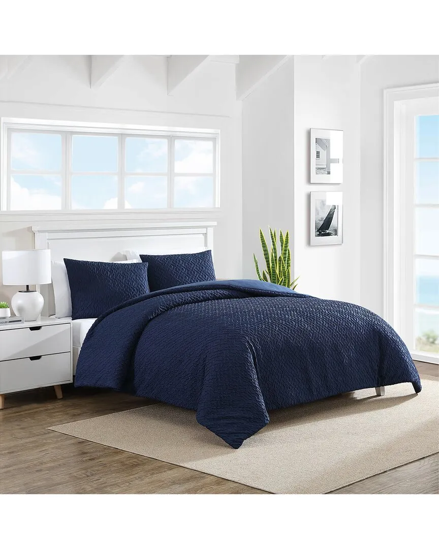Point Harbor Lightweight Comforter Set - Blue, Microfiber