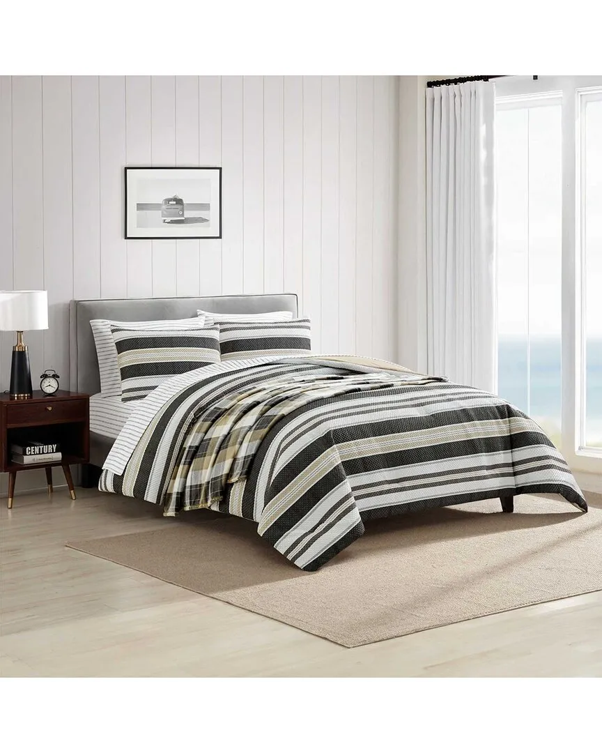Prospect Harbor Comforter Set - Black/Beige, Polyester image
