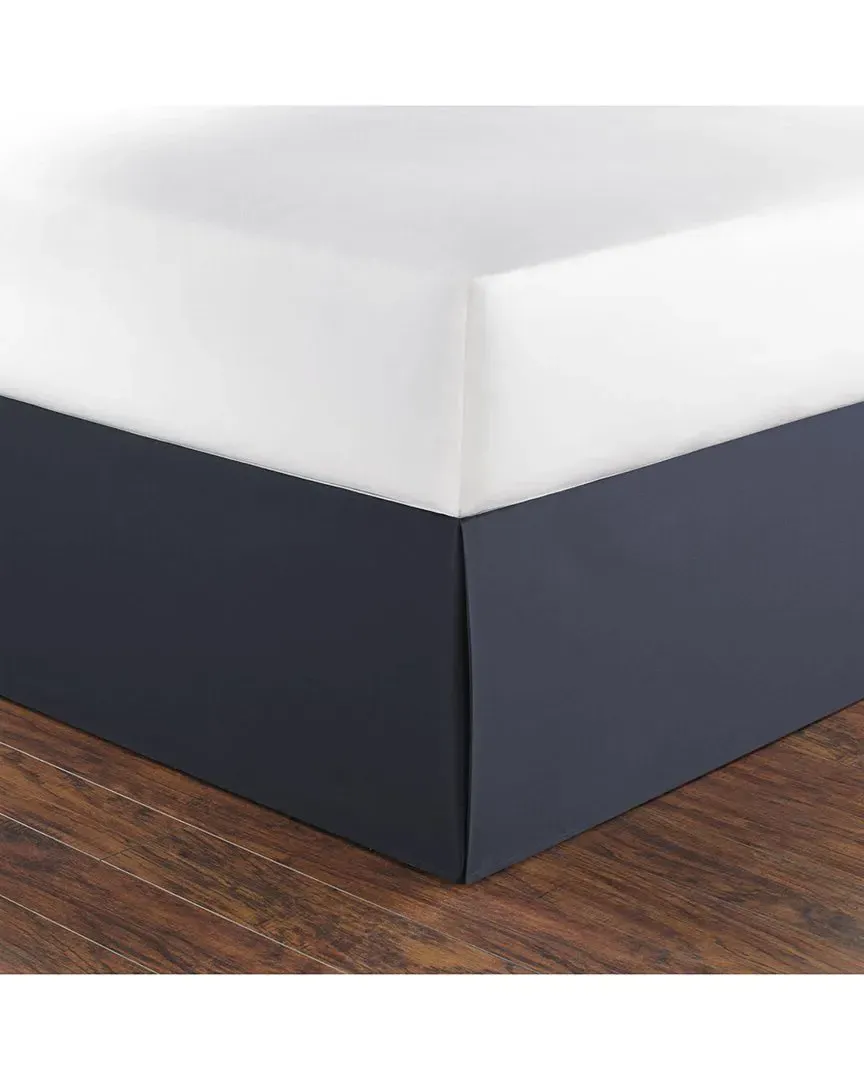 Solid Cotton Tailored Bedskirt - Blue image