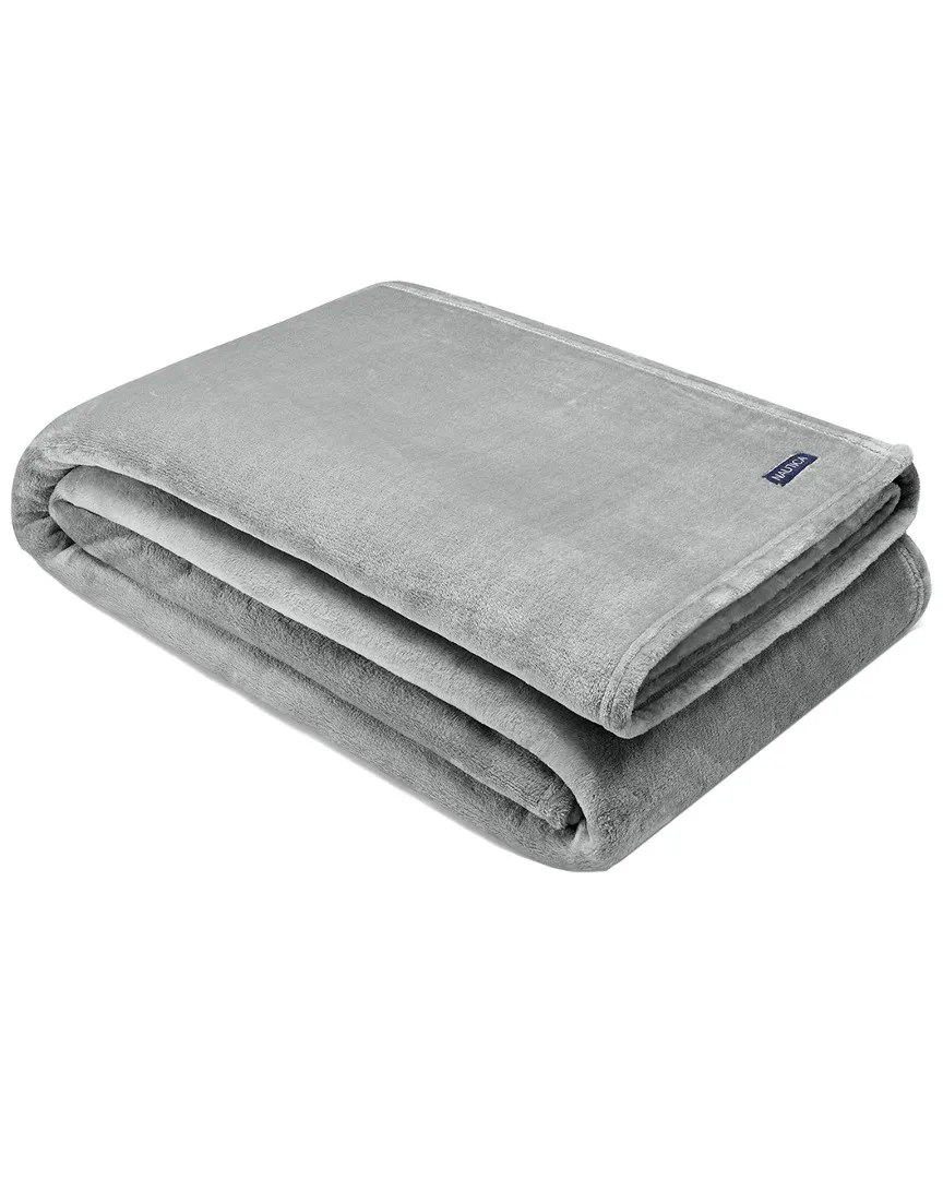 Solid Ultra Soft Plush Throw - Grey, Polyester