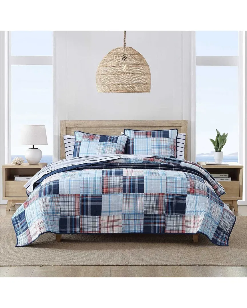 Stony Point Quilted Sham - Blue, Cotton image