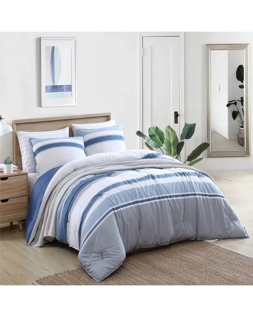 Trimmer 3-Piece Comforter Set - Indigo image