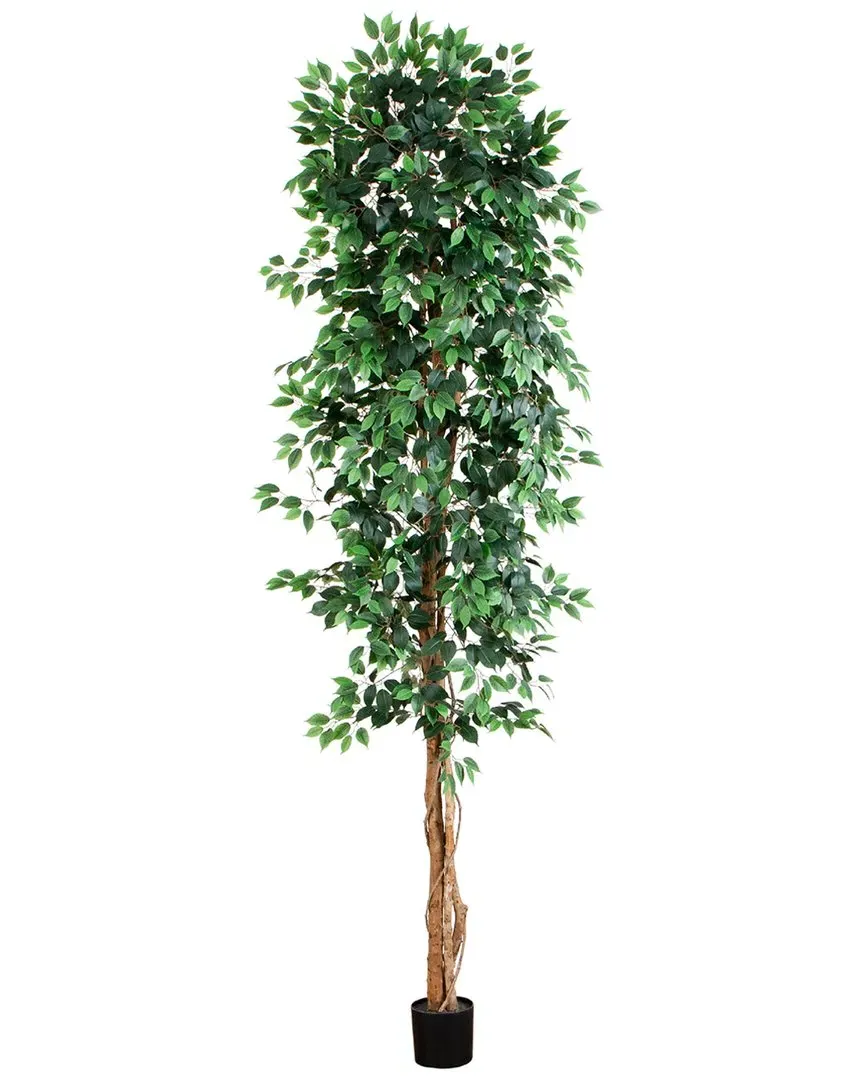 10ft Artificial Ficus Tree - Green image