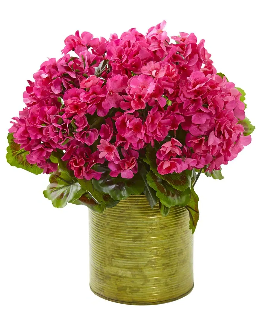 20in Geranium Artificial Plant UV Resistant - Pink