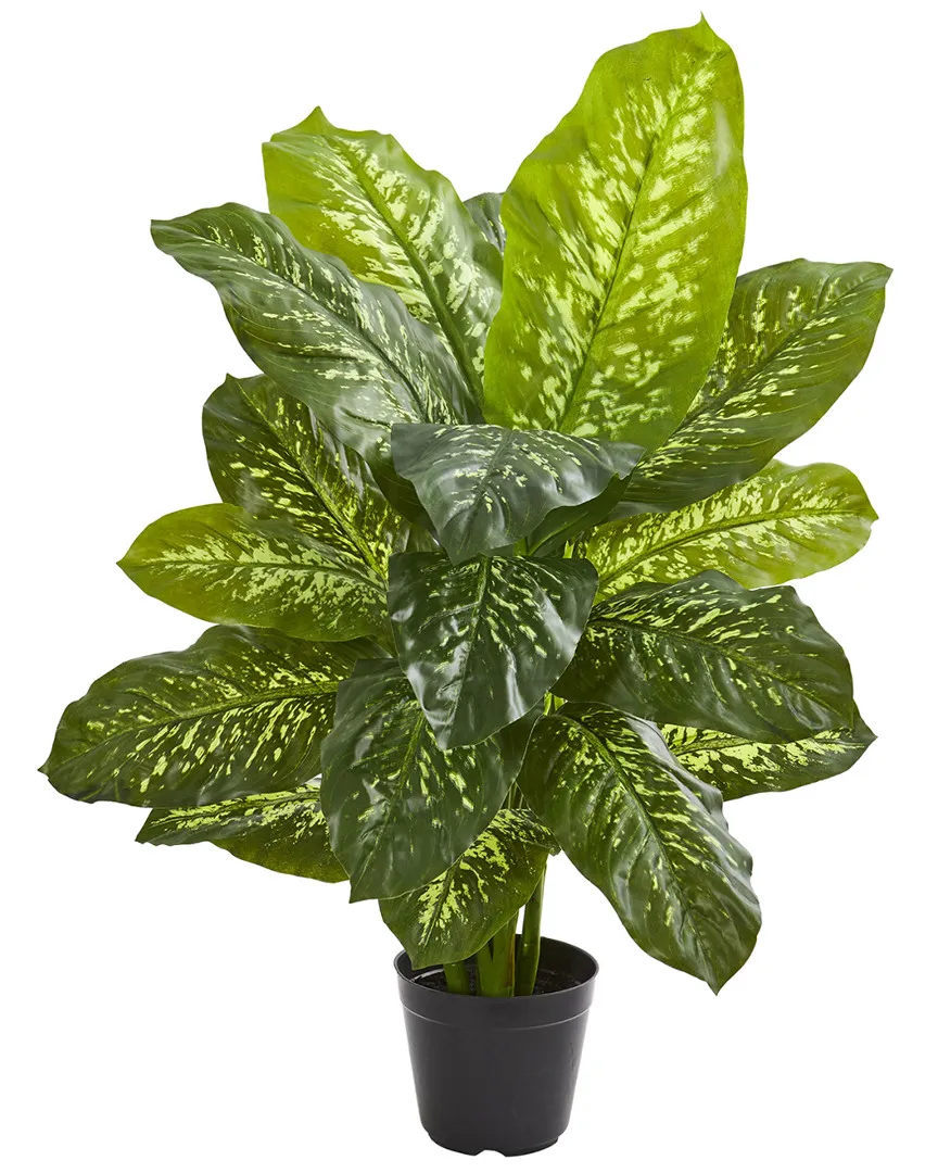 34in Dieffenbachia Artificial Plant - Green