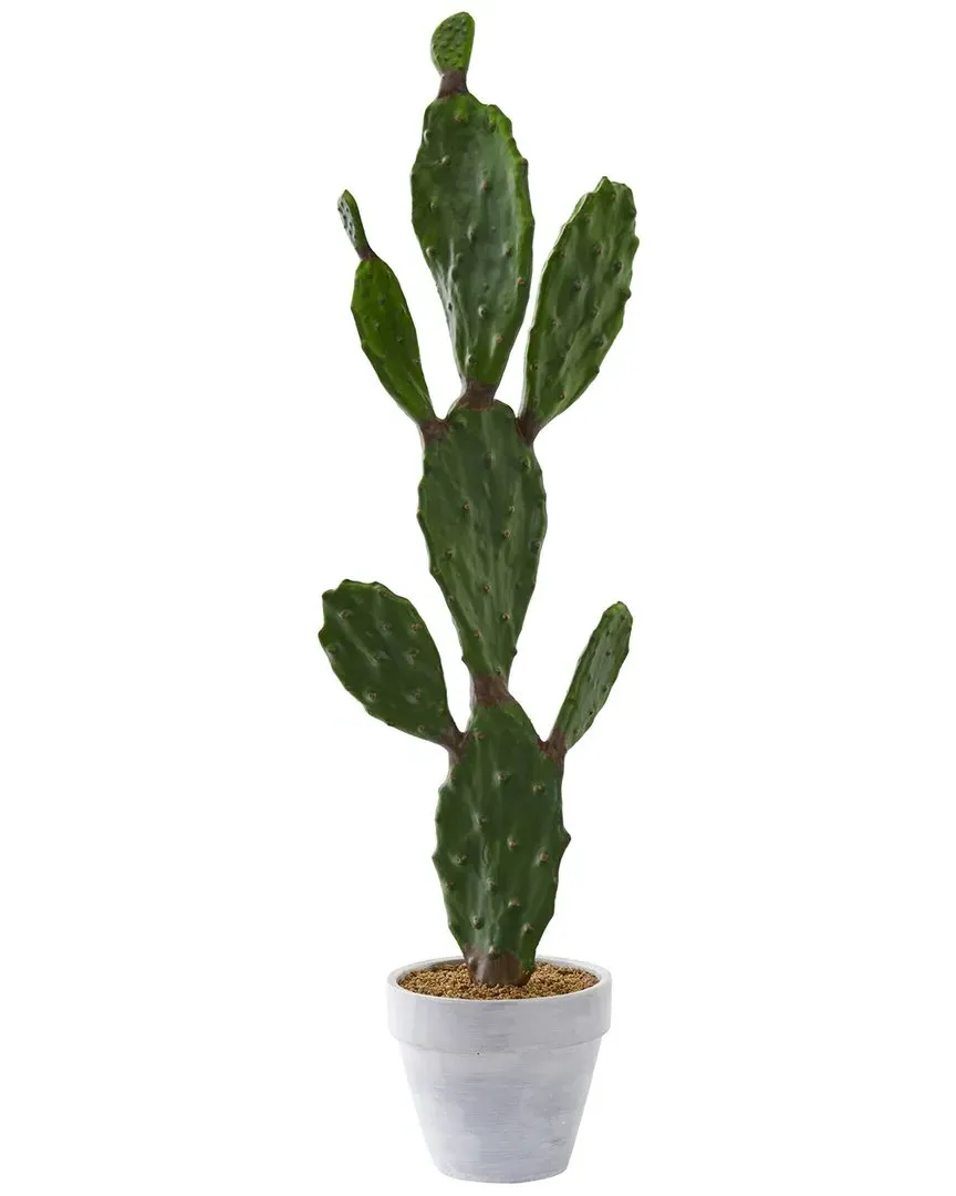 37in Cactus Artificial Plant - Green