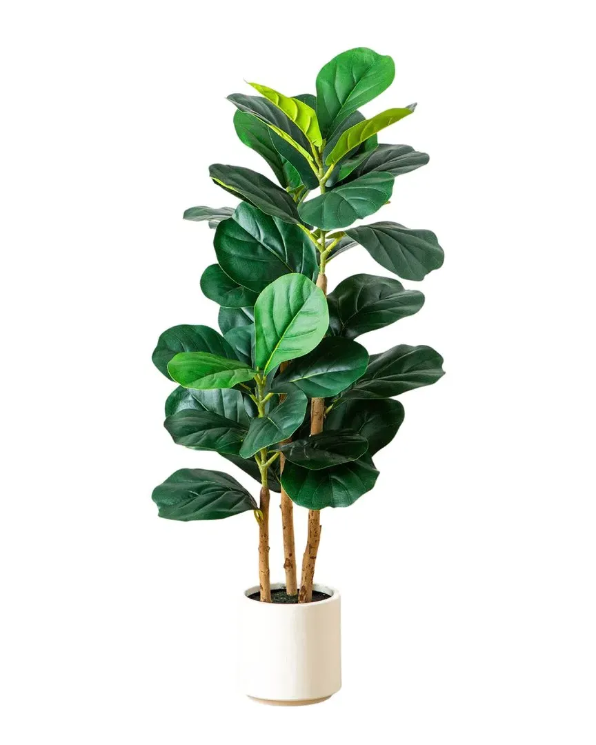 3ft Artificial Fiddle Leaf Fig Tree - Green