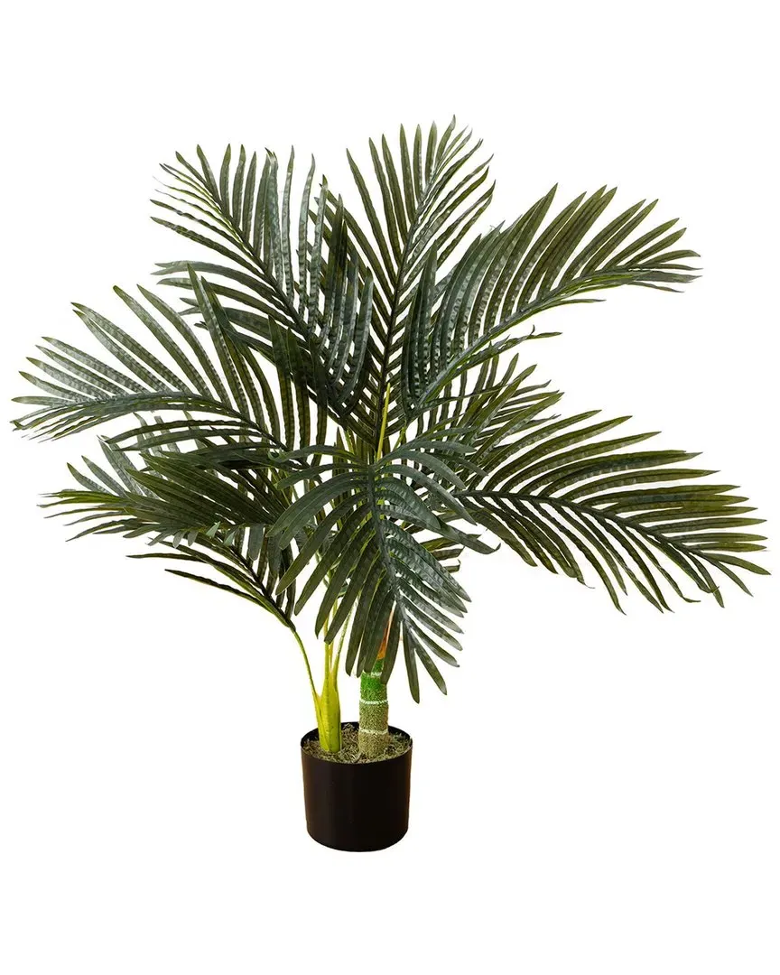 3ft Artificial Golden Cane Palm Tree - Green