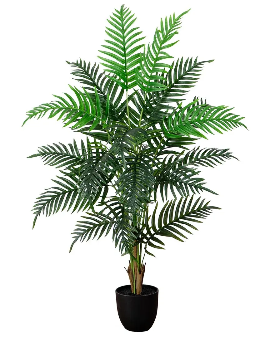 4ft Artificial Areca Palm Tree - Green image