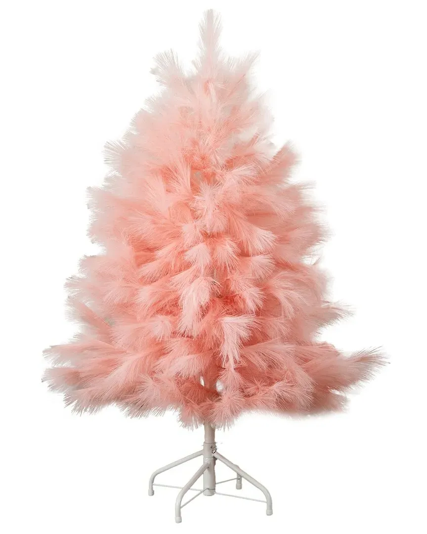 4Ft Artificial Pampas Grass Christmas Tree - Pink image