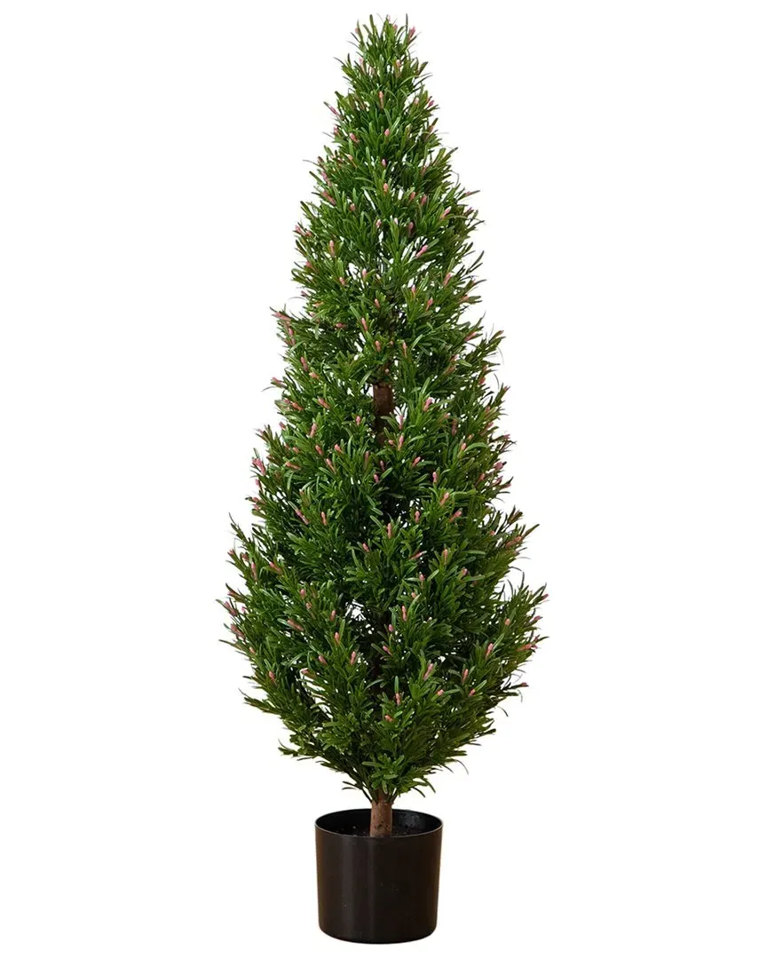 4ft Artificial Rosemary Cone Topiary Tree - Green