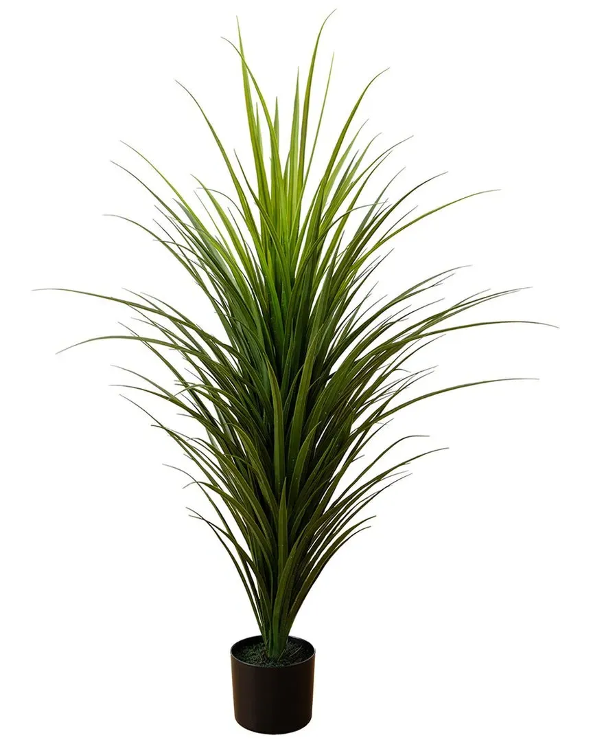4ft Indoor/Outdoor UV-Resistant Artificial Grass Plant - Green