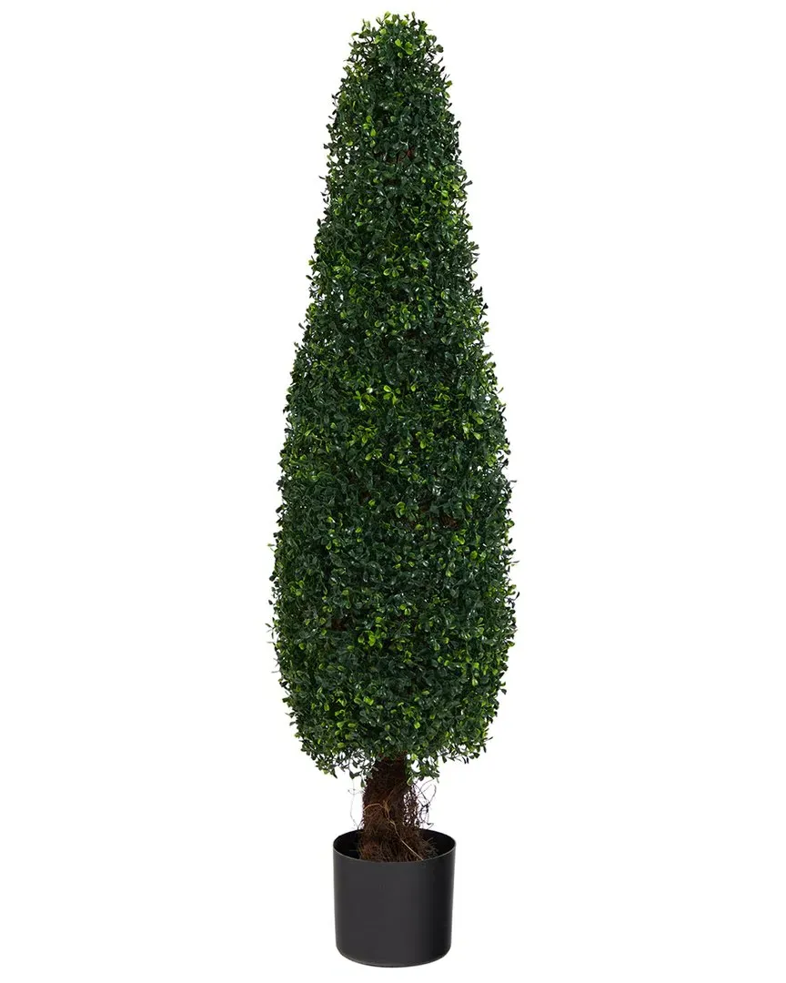 4ft UV-Resistant Boxwood Topiary Artificial Tree - Green