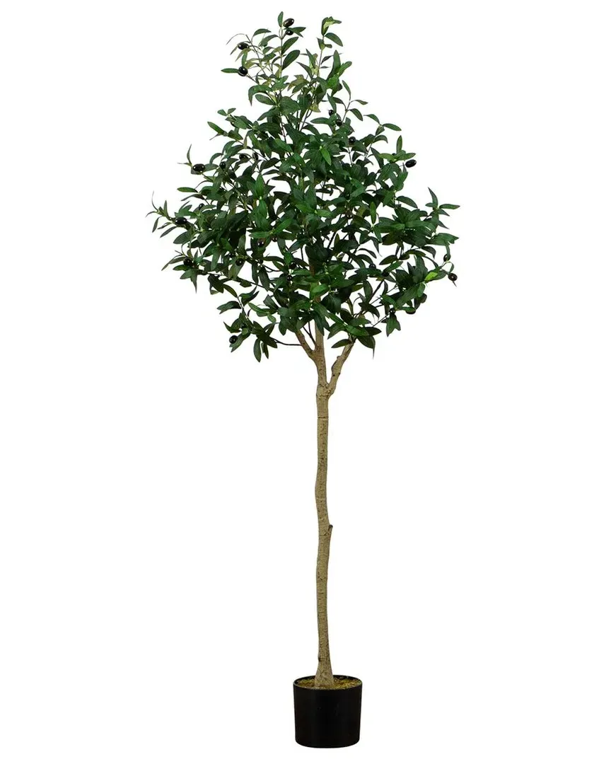 5ft Artificial Olive Tree - Green image