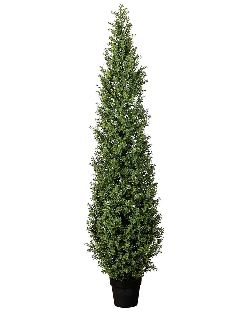 6ft Artificial Boxwood Topiary Tree - Green