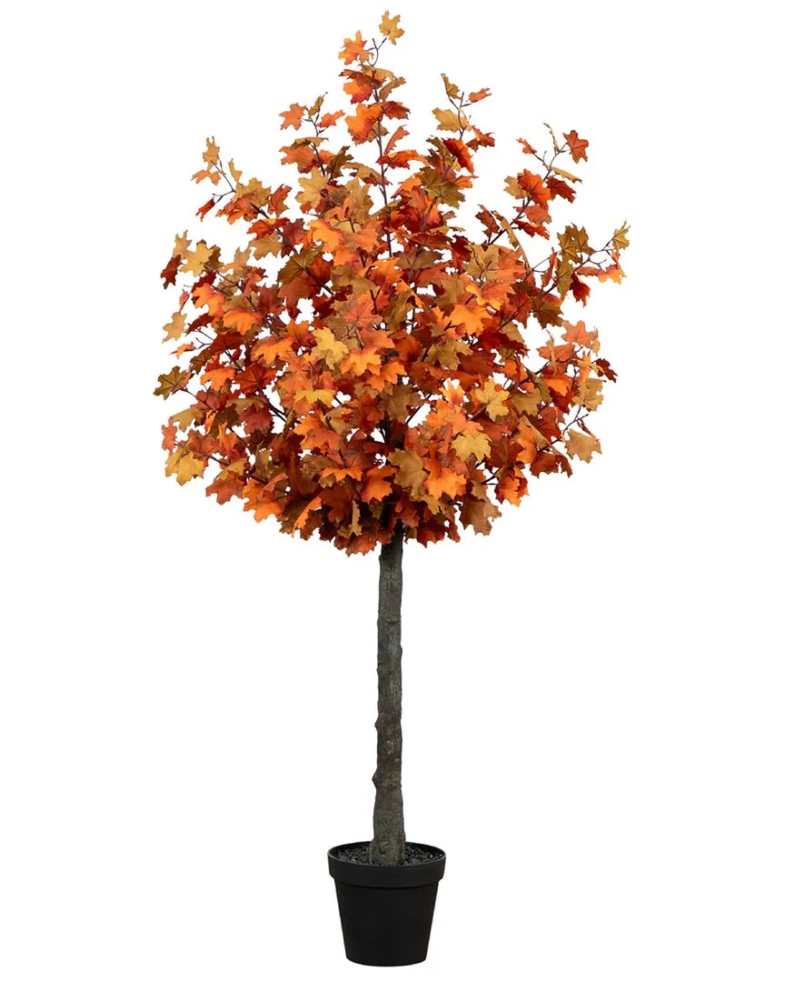 6ft Autumn Lush Maple Artificial Fall Tree - Orange