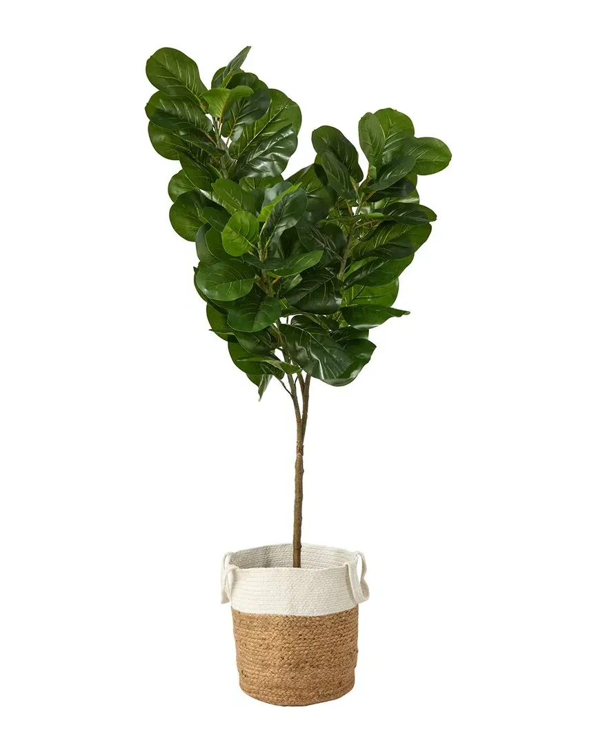6ft Fiddle Leaf Fig Artificial Tree in Planter - Green